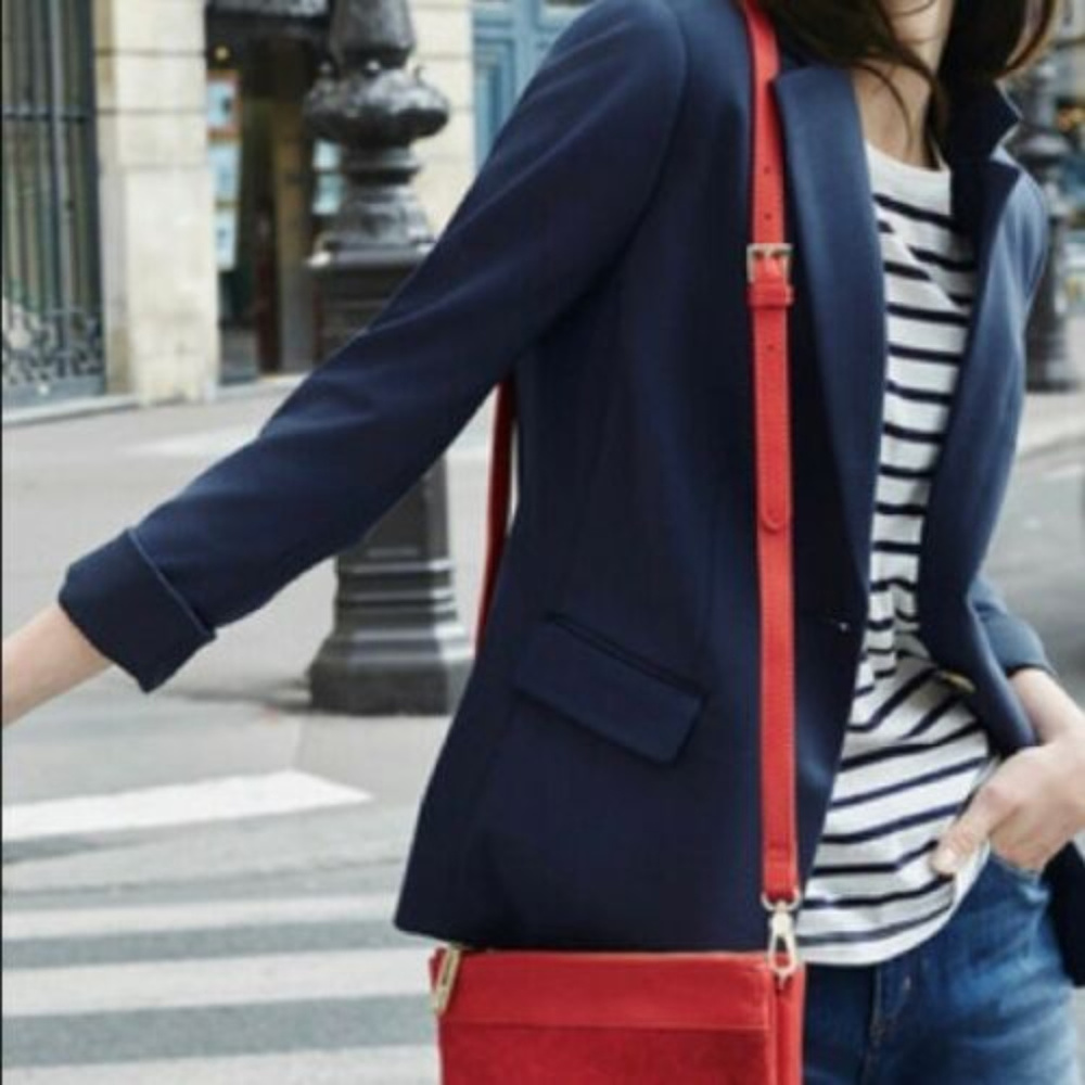 Ralph lauren S 6 P Navy Blue Linen Blazer jacket